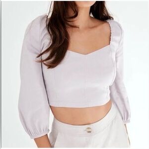 Aritzia | Babaton Hadwyn Cropped Puff-sleeve Blouse